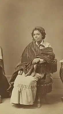 Edmonia Lewis was of Mississauga Ojibwe, African-American and Haitian descent.