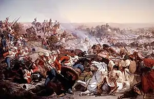 The Battle of Miani during the conquest of Sindh