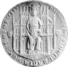 A monochromatic impression of Balliol's royal seal