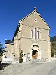 The church of Saint-Christophe, in Lavaldens