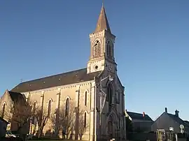 The Church of Notre-Dame-de-Lourdes, in Sainte-Lizaigne