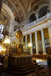 The altar in the choir