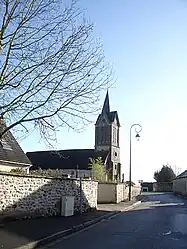 The church in Saint-Vincent-des-Bois