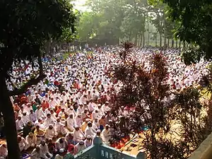 Image 14A rural congregation for Eid-al-Fitr prayers (from Culture of Bangladesh)