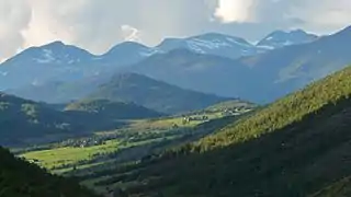 Eidsdalen from a little south from the Oppskredtunnelen