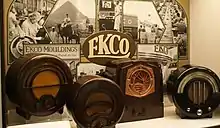 Collection of Ekco radios on show at the Central Museum