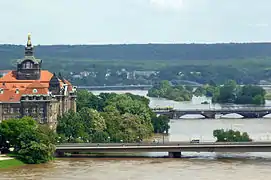 Dresden under water in June 2013