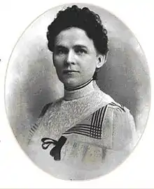 Woman in white dress and dark hair