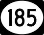 Highway 185 marker