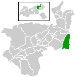 Location within Kufstein district