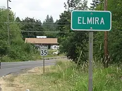 Approaching Elmira from the south