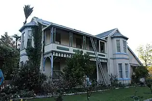 The Elms homestead, pictured here in 2012, collapsed during the earthquake, killing one person