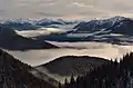 Clouds in Elwha Valley, with Dodger Point far right