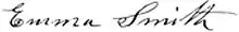 Signature of Emma Smith