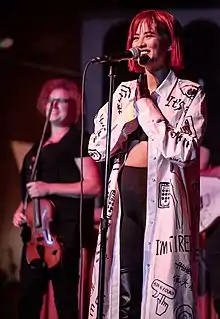 Emmalyn performing at the Peppermint Club in September 2018