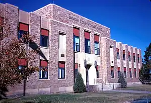 Emmons County Courthouse in Linton – Dedicated, October 6, 1934 on the occasion of the 50th anniversary of Emmons County