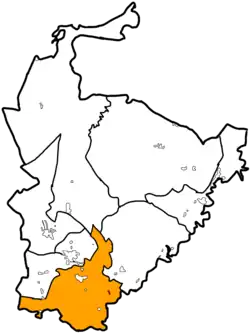 Paso Real (red) in Abel Santamaria (orange) in Encrucijada