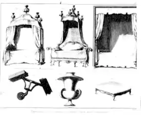 Engravings of beds from the Encyclopédie (1751–72)