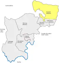 UK House of Commons seat Enfield created 1885, pre-1918 reduction in size to remove Edmonton and other parts.