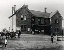 The original Great Northern Railway terminus station at Windmill Hill, Enfield, in 1898 (Enfield Local Studies Library and Archive)