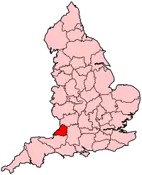 Avon shown within England