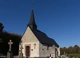 The church in Englesqueville-en-Auge