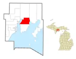 Location within Delta County