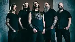 Enslaved in 2021. From left to right: Arve Isdal, Håkon Vinje, Grutle Kjellson, Ivar Bjørnson and Iver Sandøy.