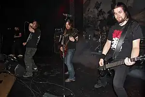 Entombed performing in 2011