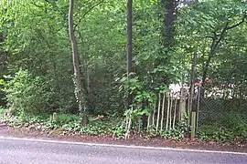 Entrance to the ruins behind the Hogsmill Tavern