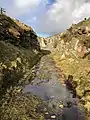 Entrance to Cheesewring Quarry above Sharptor