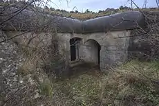 Entrance to Stützpunkt Grabovac at the fort's rear