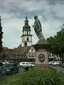 Memorial to Count Franz I before the castle