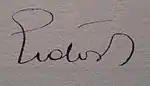 Renée Erdős' signature