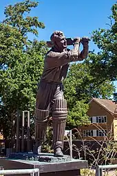 Eric Bedser statue, Woking