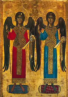 Archangels Michael and Gabriel, 12th century, Saint Catherine's Monastery