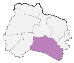 Location of Esfarayen County in North Khorasan province