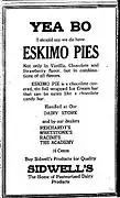 One of the earliest advertisements for Eskimo Pies. November 3, 1921, Iowa City Press-Citizen.