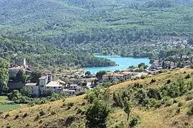 A general view of Esparron-de-Verdon