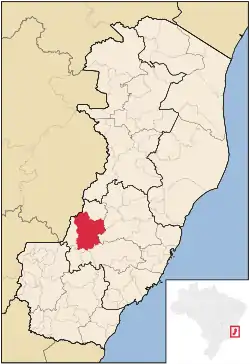 Location in Espírito Santo