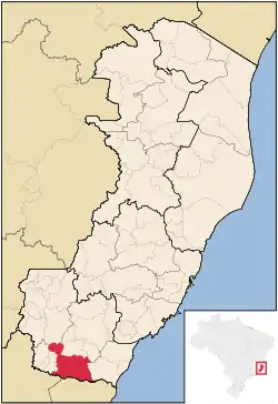 Location of Mimoso do Sul