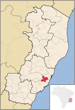 Location in Espírito Santo