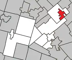 Location within Les Pays-d'en-Haut RCM