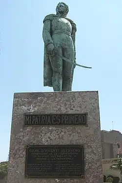 Vicente Guerrero Statue