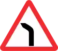 Curve to left