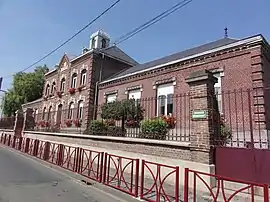 The town hall of Estrées