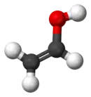 Ball-and-stick model of ethenol