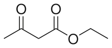 Skeletal formula of ethyl acetoacetate