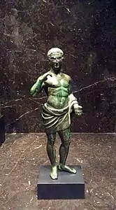 Etruscan statuette, from Italy, 3rd to 1st century BCE, bronze