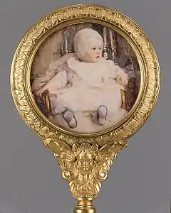 Eulabee Dix, Philip Dix Becker, 1912, watercolor on ivory, 3" in diameter, Metropolitan Museum of Art, New York